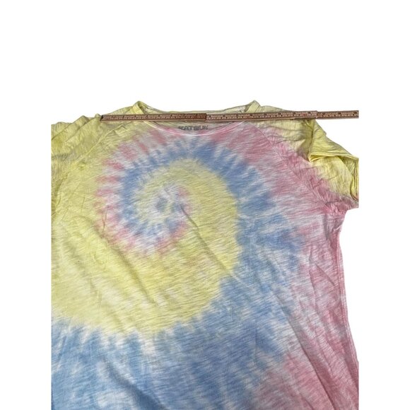 Tie-Dye Short-Sleeve Cotton T-Shirt By Katiej NYC M - Picture 5 of 7